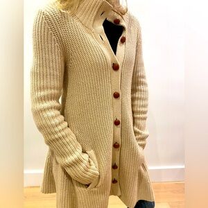 Theory Ribbed Cardigan Sweater - size XS